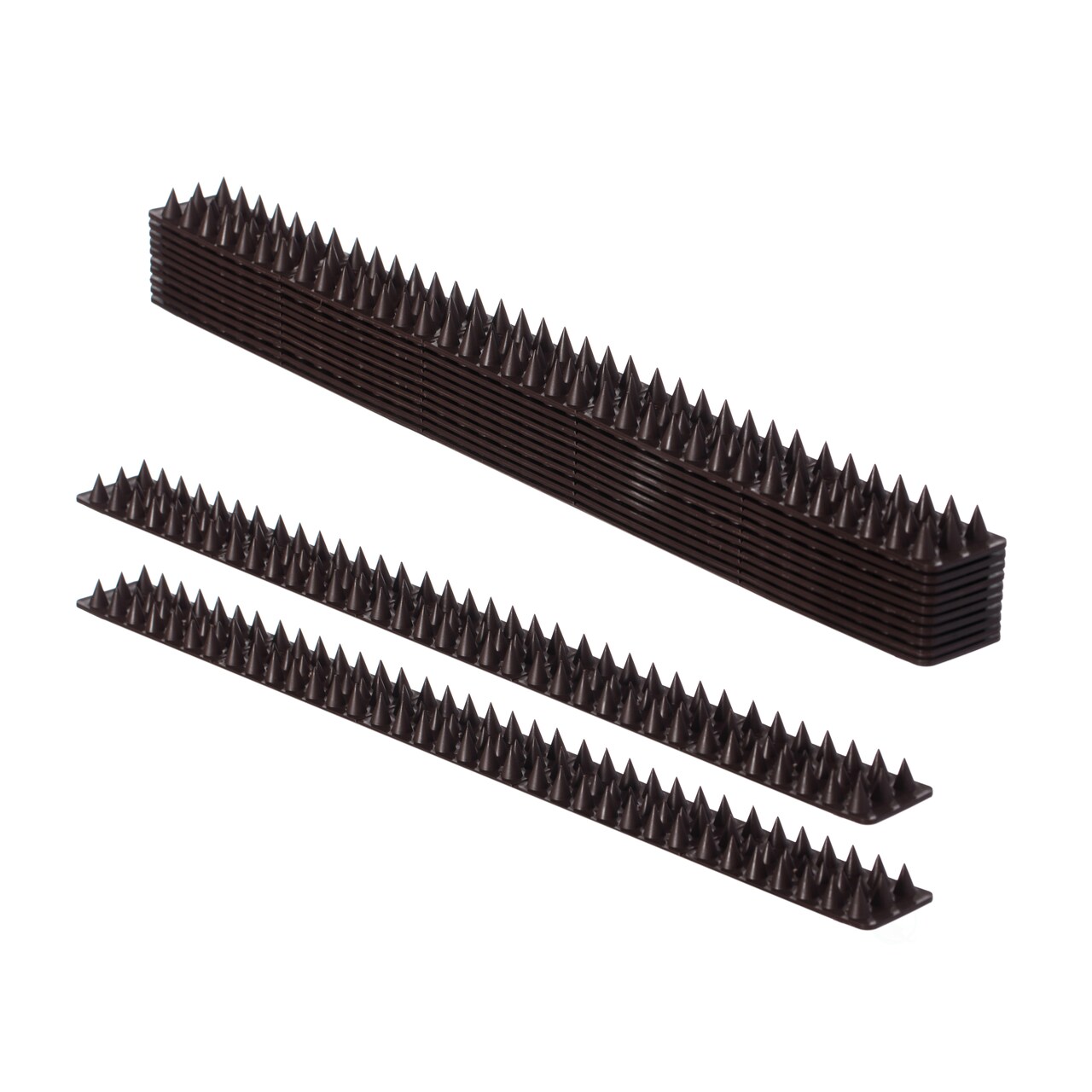 Pack of 10 Plastic Bird Deterrent Spikes for Birds, Pigeon, Squirrel, Raccoon, Crow, and Cat Anti-Climb Strips to Deter Theft - Suitable for Wall, Windowsill, Railing, Fence, and Roof